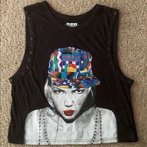 Black & White Colorful Hat Tee